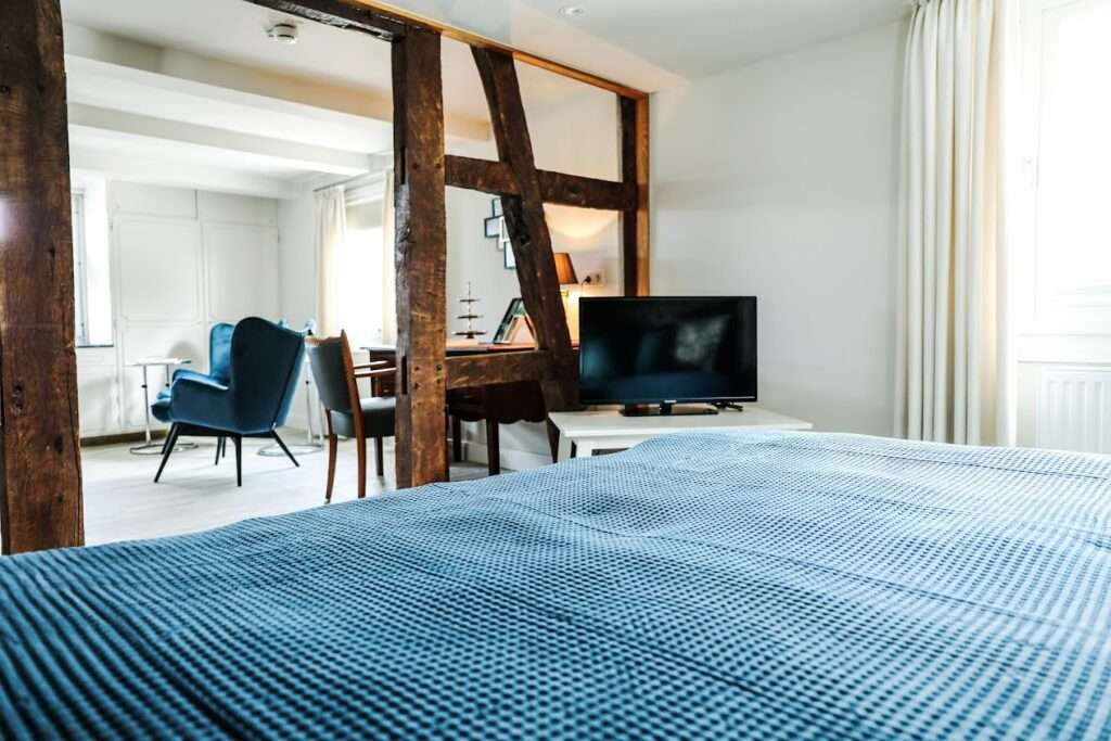 Individuell gestaltetes Hotelzimmer im Bonsmann's Hof