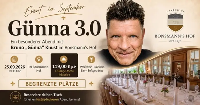 Günna 3.0 im Bonsmann's Hof